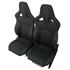 Elite Sports Seat Pair Heated Diamond Black - EXT340DBXS - Exmoor - 1